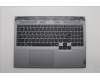 Lenovo 5CB1N84682 C-Cover with keyboard, Russian, Luna Grey, RGB Backlight, US