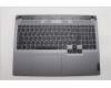 Lenovo 5CB1N84687 C-Cover with keyboard, Italian, Luna Grey, RGB Backlight, UK