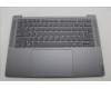 Lenovo 5CB1N90768 C-Cover with keyboard, US English Euro, Luna Grey, US