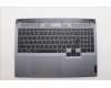 Lenovo 5CB1N84655 C-Cover with keyboard, UK English, Luna Grey, Backlight, UK