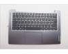 Lenovo 5CB1N94714 C-Cover with keyboard, Belgian, Arctic Grey, Non-Backlight, Non-Fingerprint, UK