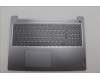 Lenovo 5CB1N97090 C-Cover with keyboard, UK English, Arctic Grey, Backlight, Fingerprint, UK