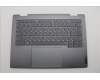 Lenovo 5CB1P00573 C-Cover with keyboard, Bulgarian, Luna Grey, Backlight, UK