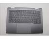 Lenovo 5CB1P00585 C-Cover with keyboard, Slovenian, Luna Grey, Backlight, UK
