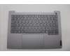 Lenovo 5CB1P00813 C-Cover with keyboard, Belgian, Arctic Grey, Backlight, UK