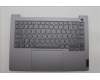 Lenovo 5CB1P00823 C-Cover with keyboard, Greek, Arctic Grey, Backlight, US