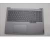 Lenovo 5CB1P31132 C-Cover with keyboard, Ukraine, Arctic Grey, Backlight, US