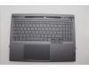 Lenovo 5CB1P31487 C-Cover with keyboard, Ukraine, Storm Grey, w/Screw, US