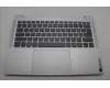 Lenovo 5CB1P49160 C-Cover with keyboard, Switzerland, Cloud Grey, Backlight, Non-FingerPrint, UK