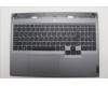 Lenovo 5CB1P55688 C-Cover with keyboard, Ukraine, Luna Grey, RGB Backlight, US