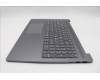 Lenovo 5CB1R07774 C-Cover with keyboard, Italian, Luna Grey, Non-Backlight, 3CELL, UK