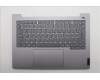 Lenovo 5CB1R08702 C-Cover with keyboard, Belgian, Arctic Grey, Backlight, H-series, UK
