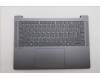Lenovo 5CB1Q64083 C-Cover with keyboard, Ukraine, Luna Grey, Backlight, US
