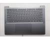 Lenovo 5CB1R26696 C-Cover with keyboard, US English Euro, Luna Grey, Backlight, US