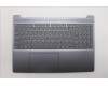 Lenovo 5CB1R27821 C-Cover with keyboard, Greek, Luna Grey, Backlight, US