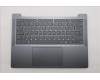 Lenovo 5CB1R29693 C-Cover with keyboard, French, Luna Grey, Backlight, US