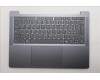 Lenovo 5CB1R29760 C-Cover with keyboard, Italian, Luna Grey, Non-Backlight, UK