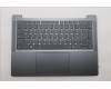 Lenovo 5CB1R31603 C-Cover with keyboard, Italian, Luna Grey, Non-Backlight, UK