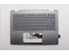 Lenovo 5CB1R61266 C-Cover with keyboard, Switzerland, Luna Grey, Non-FingerPrint, Puresight Logo, UK
