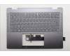 Lenovo 5CB1R61541 C-Cover with keyboard, Belgian, Luna Grey, FingerPrint, Non-Puresight Logo, UK