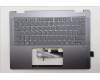 Lenovo 5CB1R61543 C-Cover with keyboard, French, Luna Grey, FingerPrint, Non-Puresight Logo, US