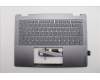 Lenovo 5CB1R61551 C-Cover with keyboard, Hungarian, Luna Grey, Non-FingerPrint, Non-Puresight Logo, UK