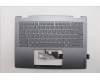 Lenovo 5CB1R61552 C-Cover with keyboard, Hebrew, Luna Grey, Non-FingerPrint, Non-Puresight Logo, US