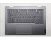 Lenovo 5CB1R71029 C-Cover with keyboard, Italian, Luna Grey, Backlight, UK