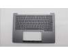 Lenovo 5CB1R71056 C-Cover with keyboard, Greek, Luna Grey, US