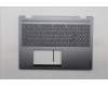 Lenovo 5CB1R68291 C-Cover with keyboard, Ukraine, Luna Grey, Puresight Logo, Non-FingerPrint, US