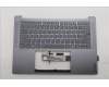Lenovo 5CB1R71117 C-Cover with keyboard, Greek, Luna Grey, US