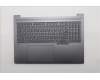 Lenovo 5CB1R91584 C-Cover with keyboard, English, Luna Grey, DIS, US