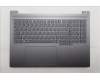 Lenovo 5CB1R91624 C-Cover with keyboard, Italian, Luna Grey, UMA, UK