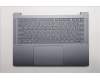 Lenovo 5CB1S11864 C-Cover with keyboard, Greek, Luna Grey, Backlight, US