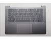 Lenovo 5CB1S11876 C-Cover with keyboard, Spanish, Luna Grey, Backlight, UK