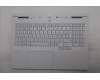 Lenovo 5CB1S50730 C-Cover with keyboard, Belgian, Glacier white, UK
