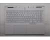 Lenovo 5CB1S50733 C-Cover with keyboard, Czech Slovakian, Glacier white, UK
