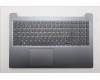 Lenovo 5CB1T50290 C-Cover with keyboard, Switzerland, Luna Grey, Non-Backlight, UK