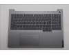 Lenovo 5CB1T57617 C-Cover with keyboard, Spanish, Arctic Grey, Backlight, UK