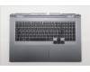 Lenovo 5CB1S90388 C-Cover with keyboard, Italian, Luna Grey, White Backlight, UK