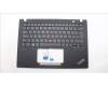 Lenovo 5M11J05856 C-Cover with keyboard, Brazil Portuguese, Black, Backlight, UK