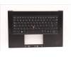 Lenovo 5M11J13433 C-Cover with keyboard, Spanish, Black, Fingerprint, WLAN, UK