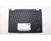 Lenovo 5M11L64118 C-Cover with keyboard, Greek, Black, Backlight, US