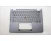 Lenovo 5M11L64330 C-Cover with keyboard, German, Grey, Backlight, UK