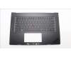 Lenovo 5M11M05806 C-Cover with keyboard, US English Euro, Black, Fingerprint, WLAN, US