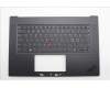 Lenovo 5M11M05820 C-Cover with keyboard, Nordic, Black, Fingerprint, WLAN, UK