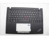 Lenovo 5M11N89474 C-Cover with keyboard, Switzerland, Black, Backlight, UK