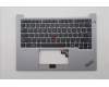 Lenovo 5M11P00087 C-Cover with keyboard, Arabic, Arctic Grey, US