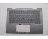 Lenovo 5M11P34966 C-Cover with keyboard, USA English, Luna Grey, Fingerprint, WLAN, US
