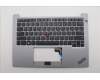 Lenovo 5M11Q28244 C-Abdeckung mit Tastatur, Englisch (US, Euro), arktisgrau, Hintergrundbeleuchtung